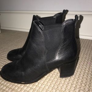 Sam Edelman Black Leather Booties